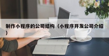 制作小程序的公司结构（小程序开发公司介绍）