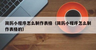 简历小程序怎么制作表格（简历小程序怎么制作表格的）